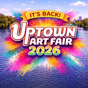 “2026 Uptown Art Fair logo with colorful artistic design”